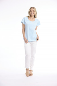 Cotton Knit Tee Crew