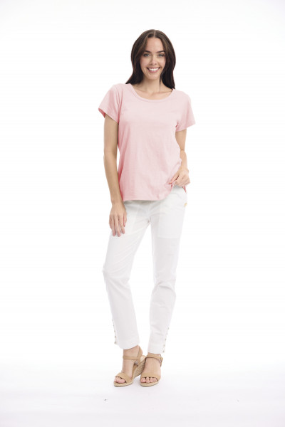 Cotton Knit Tee Crew