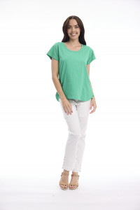 Cotton Knit Tee Crew