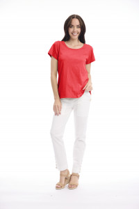 Cotton Knit Tee Crew