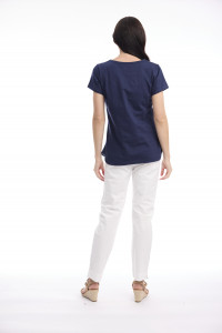 Cotton Knit Tee V