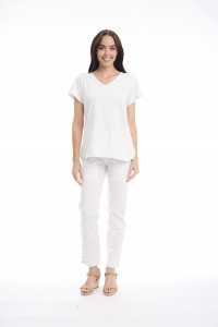 Cotton Knit Tee V