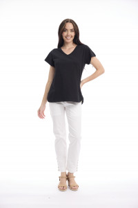 Cotton Knit Tee V