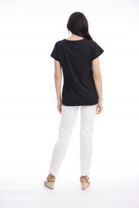 Cotton Knit Tee V
