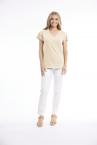 Cotton Knit Tee V