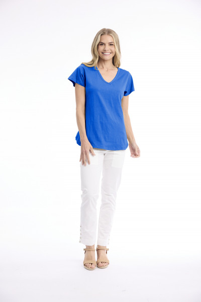 Cotton Knit Tee V