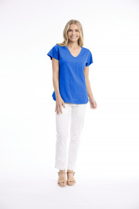 Cotton Knit Tee V