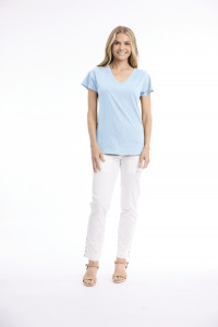 Cotton Knit Tee V