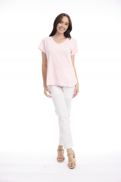 Cotton Knit Tee V