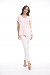 Cotton Knit Tee V