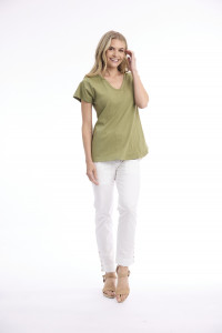 Cotton Knit Tee V