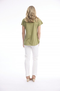 Cotton Knit Tee V