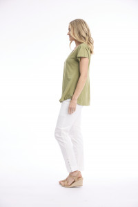 Cotton Knit Tee V