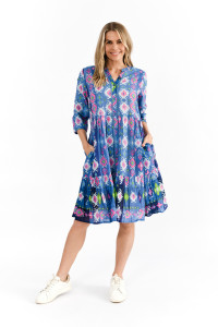 Vivian V Neck Shirt Dress
