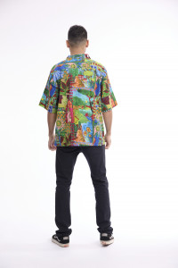 Men Shirt Short Sleeve Collar