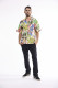 Men Shirt Short Sleeve Collar