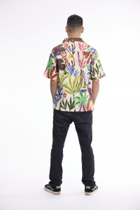 Men Shirt Short Sleeve Collar