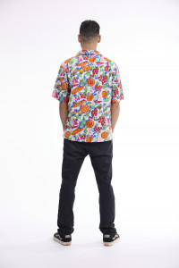 Men Shirt Short Sleeve Collar