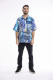 Men Shirt Short Sleeve Collar