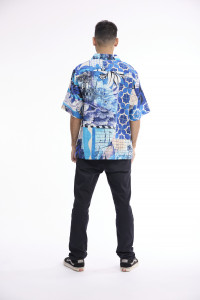 Men Shirt Short Sleeve Collar
