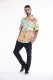 Men Shirt Short Sleeve Collar