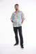 Men Shirt Short Sleeve Collar