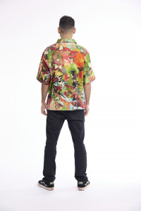 Men Shirt Short Sleeve Collar