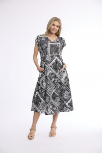 Pampellone Dress Cap Sleeve