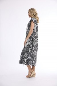 Pampellone Dress Cap Sleeve