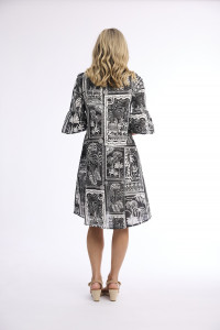 Pampellone Dress Contemporary Frill Sleeve