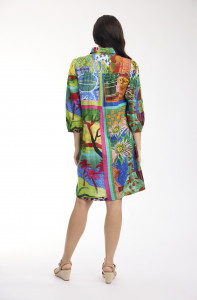 Le Moulin Dress Collar 3/4 Sleeve