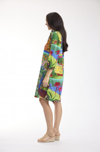 Le Moulin Dress Collar 3/4 Sleeve