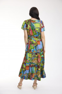Le Moulin Dress Maxi Short Sleeve