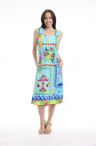 Camellias Dress Strappy Maxi