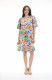 Camellias Dress Puff Sleeve
