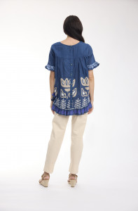 Liberte Blue Top Frill