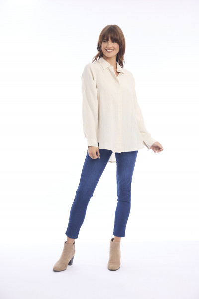 Linen Shirt High Low