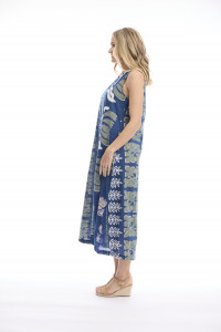Liberte Blue Dress Midi Sleeveless