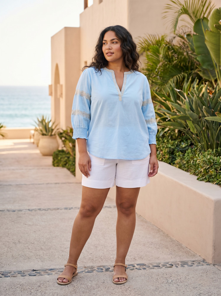 Solid Embroidery TOP