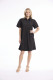 Poplin Dress Collar Flair Sleeve