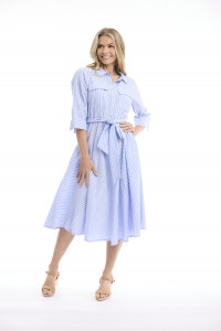 Calcutta Dress Collar Pockets