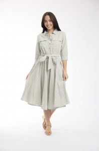 Calcutta Dress Collar Pockets