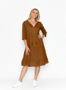 Amber Dress Solid With Lining