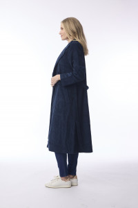 Cord Solid Trench Coat