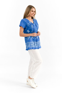Kayla Cotton Blouse Short Sleeve