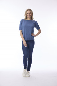 Knit T-shirt Crew Neck