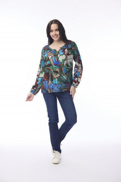 Alexandria Top Shirred Shoulder