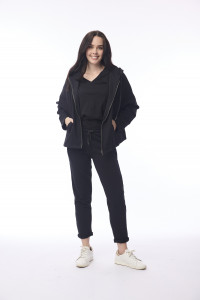 Terry Knit Hoodie Zip