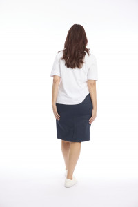 Plain Drawstrng Skirt with front and back pockets