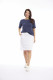 Plain Drawstrng Skirt with front and back pockets